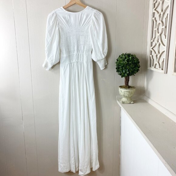 NWT Free People White Maxi Dress Size X-Small - Picture 12 of 14